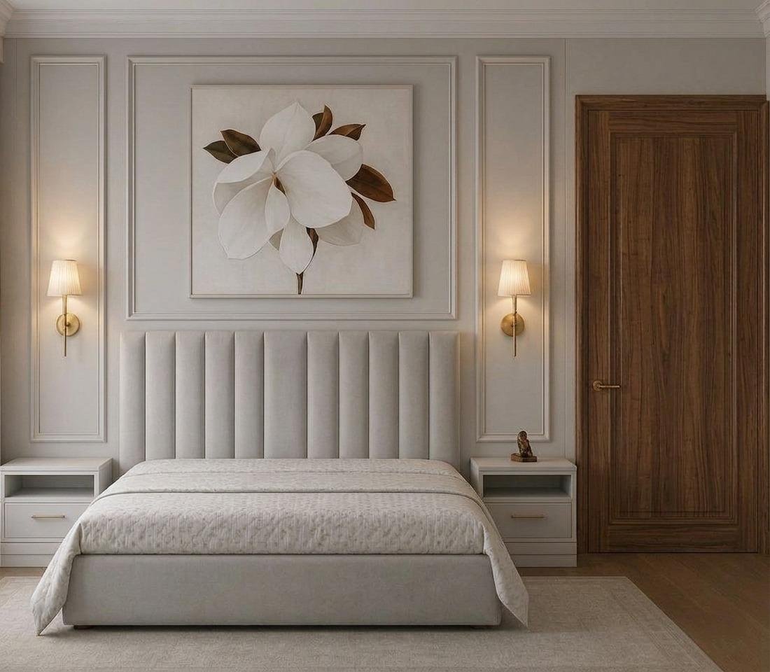 Contemporary master bedroom suite interior design